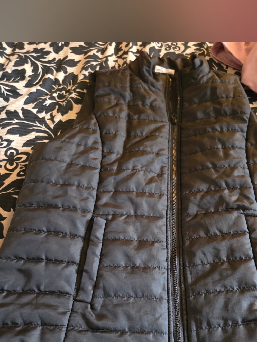 Women's Quilted Lightweight Puffer Jacket - Black